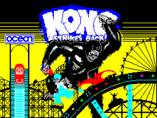 Kong Strikes Back back cover for ZX Spectrum